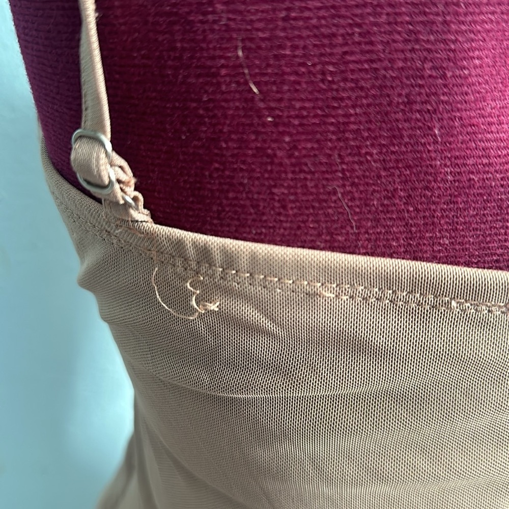 Tan Ruched Mini Dress - Picture 8 of 8